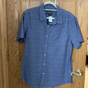 Blue mens short sleeve shirt